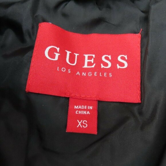 GUESS Womens XS Extra Small Aden Logo Puffer Camouflage Camo Jacket Coat - Picture 7 of 11